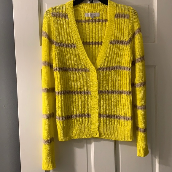Striped Cardigan Mango Yellow Cardigan Aggel Knitwear Alpaca Blend